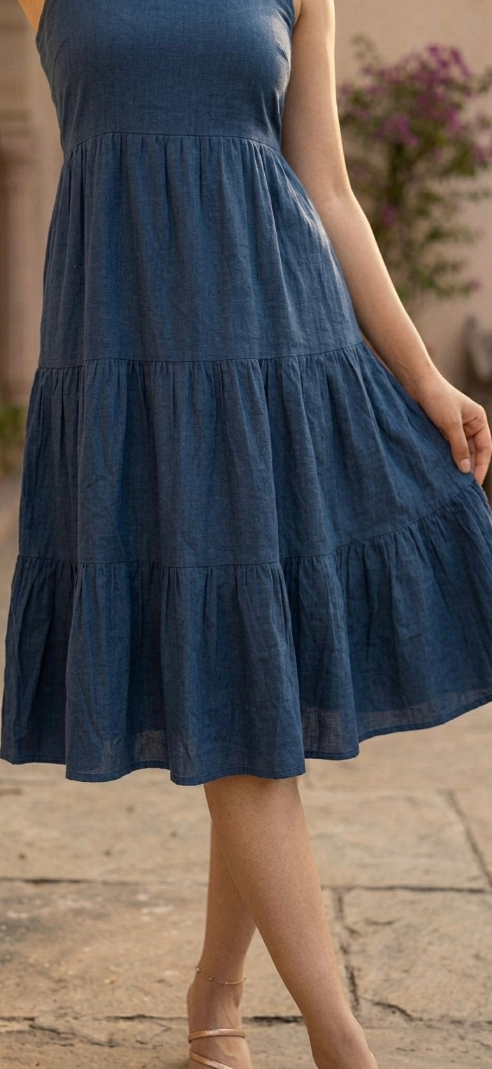 Indigo Blue Summer Dress