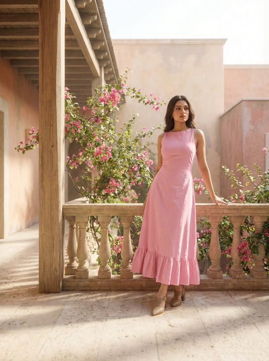 Soft Pink Summer Dress
