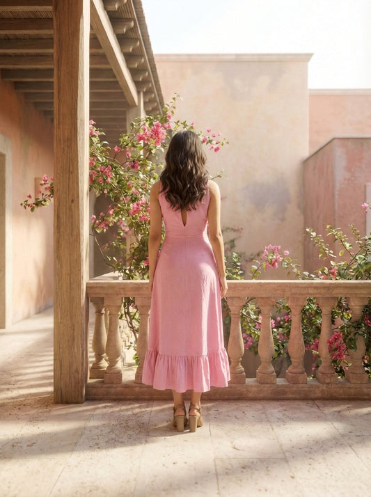 Soft Pink Summer Dress